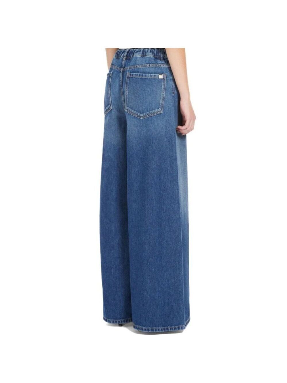 Weekend MaxMara | Abitata Blue Wide Leg Jeans - Picture 4 of 16